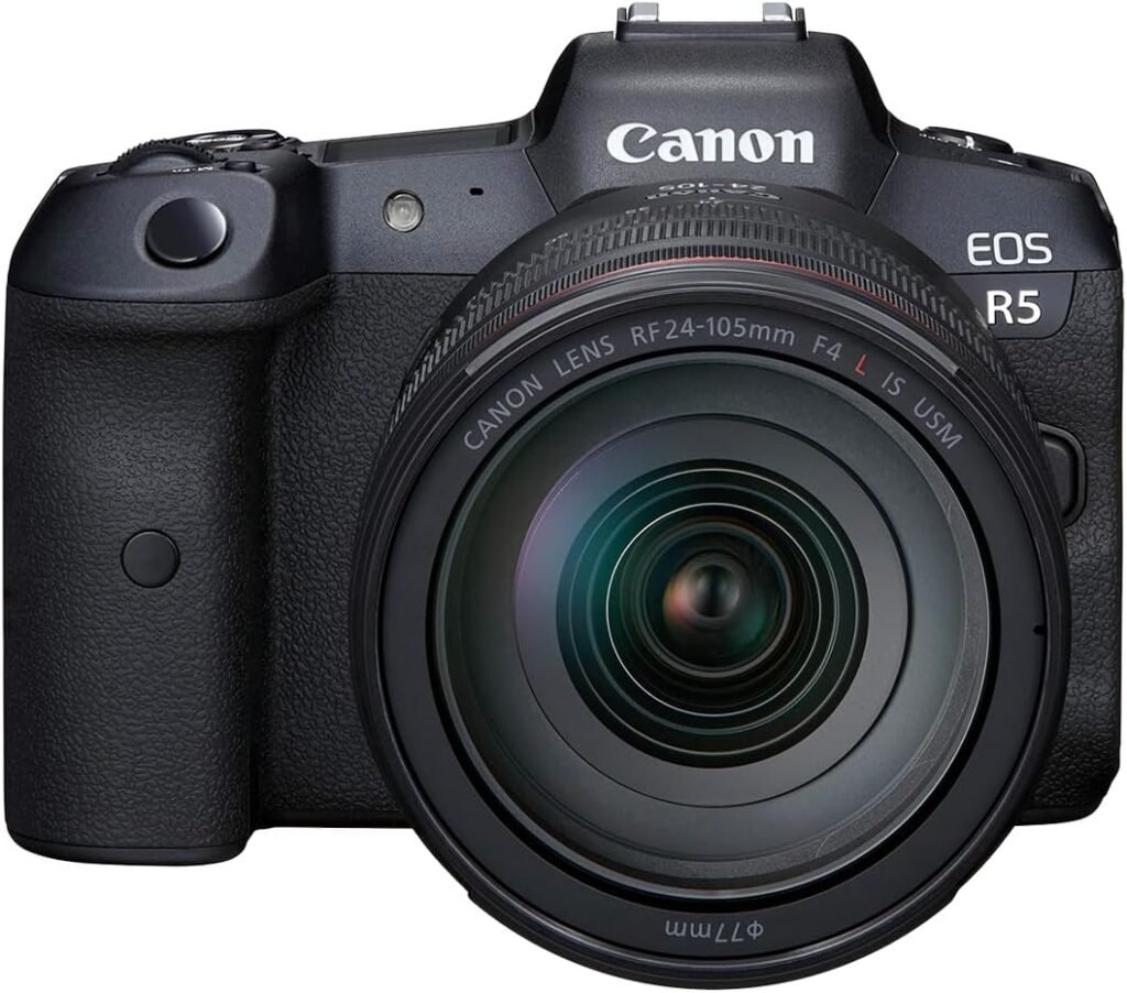 Canon EOS R5 Full-Frame Mirrorless Camera - 8K Video, 45 Megapixel Full-Frame CMOS Sensor, DIGIC X Image Processor, Up to 12 fps Mechanical Shutter (Body Only)