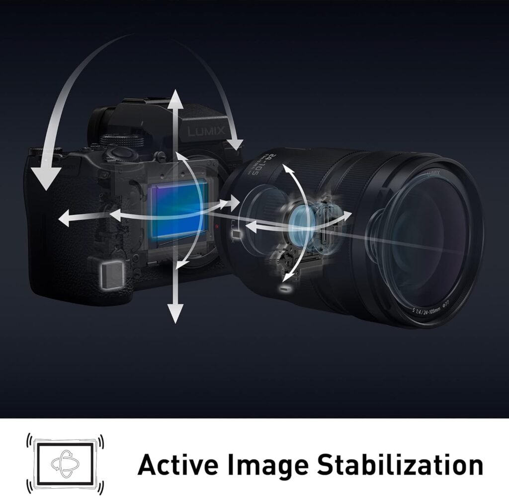 Panasonic LUMIX S5II Mirrorless Camera, 24.2MP Full Frame with Phase Hybrid AF, New Active I.S. Technology, Unlimited 4:2:2 10-bit Recording with 20-60mm F3.5-5.6 L Mount Lens - DC-S5M2KK Black