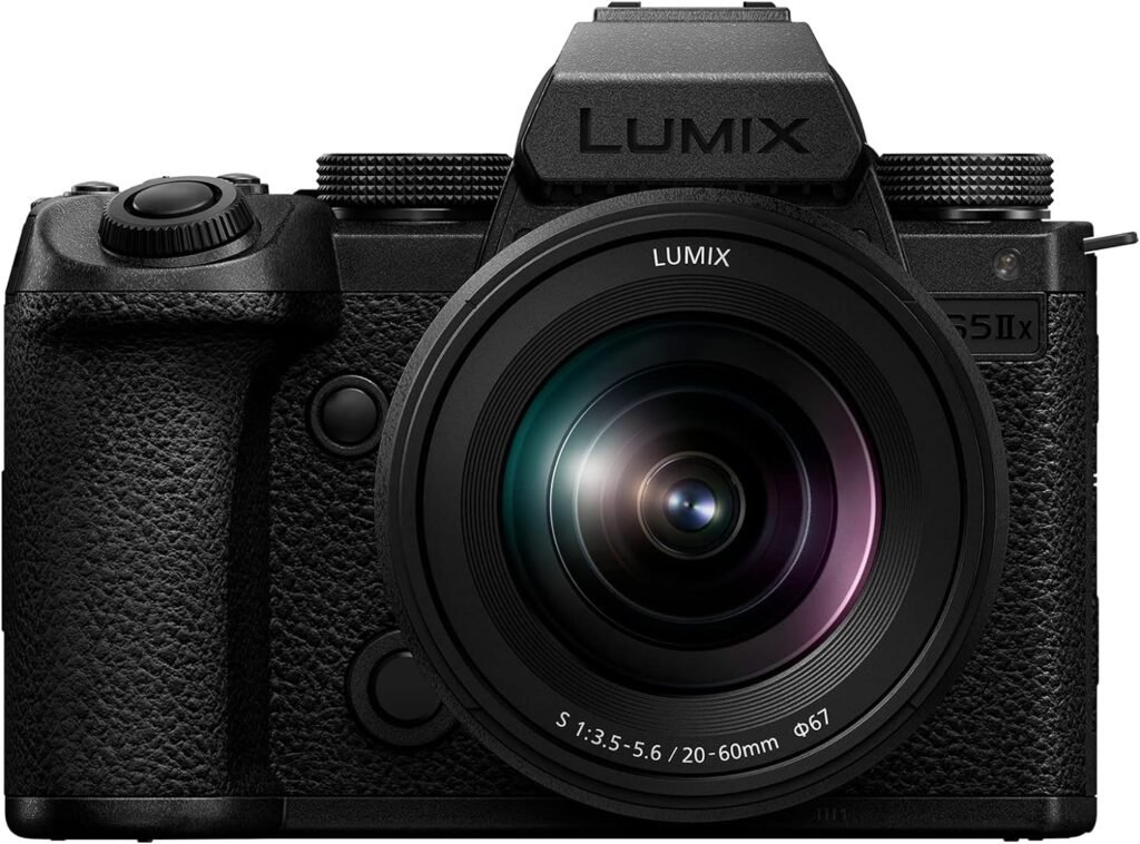 Panasonic LUMIX S5IIX Mirrorless Camera, 24.2MP Full Frame with Phase Hybrid AF, New Active I.S. Technology, 5.8K Pro-Res, RAW Over HDMI, IP Streaming - DC-S5M2XBODY Black