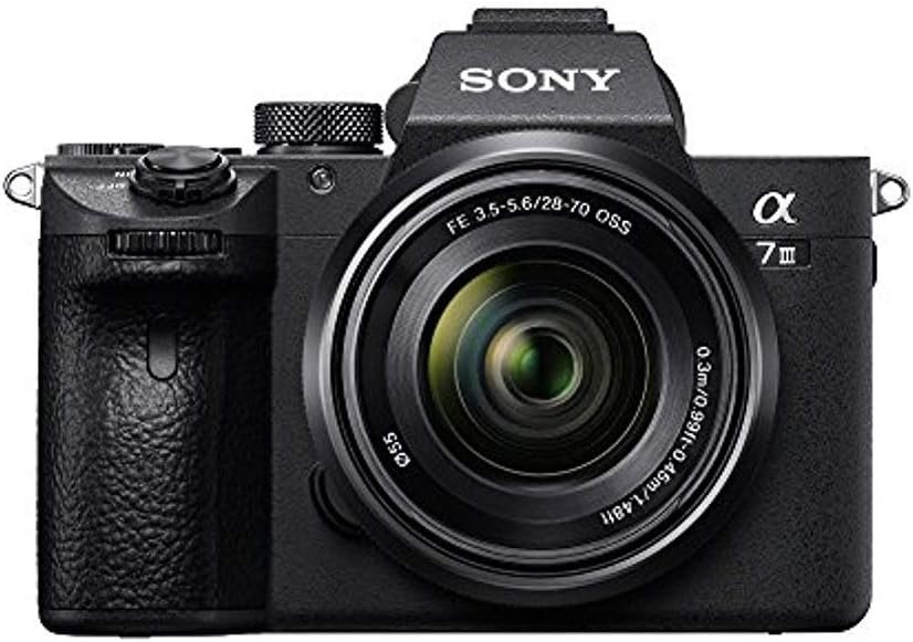 Sony a7 III ILCE7M3/B Full-Frame Mirrorless Interchangeable-Lens Camera with 3-Inch LCD, Body Only,Base Configuration,Black