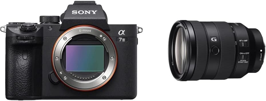 Sony a7 III ILCE7M3/B Full-Frame Mirrorless Interchangeable-Lens Camera with 3-Inch LCD, Body Only,Base Configuration,Black