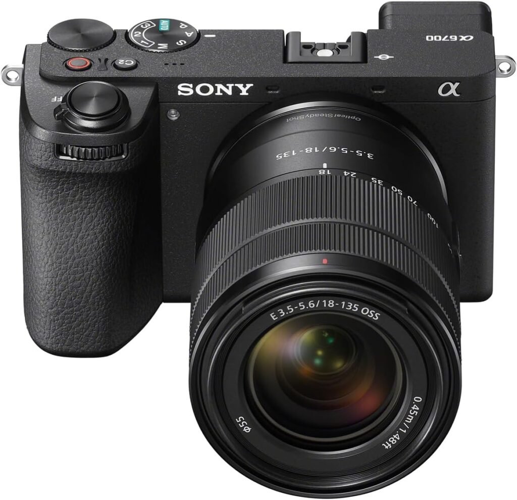 Sony Alpha 6700 – APS-C Interchangeable Lens Camera with 26 MP sensor, 4K video, AI-Based Subject Recognition, Log Shooting, LUT Handling and Vlog Friendly Functions