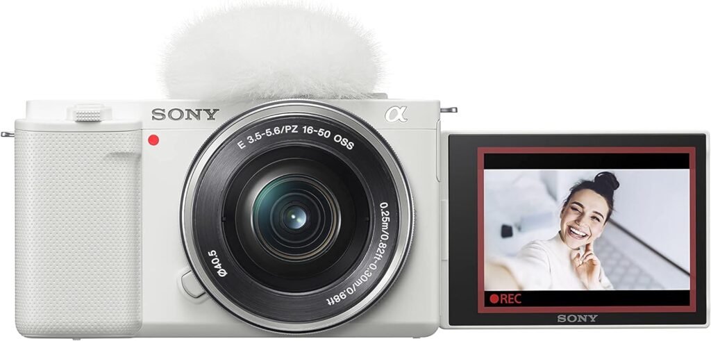 Sony Alpha ZV-E10 - APS-C Interchangeable Lens Mirrorless Vlog Camera Kit - Black (Renewed)