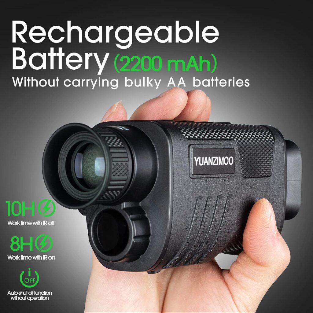 Upgraded Night Vision Monocular Digital Infrared Monocular Telescope for 100% Darkness with 8X Zoom 2000mAh Rechargeable Battery Tripod 32 GB SD Card  Card Reader, for Adult Hunting Camping