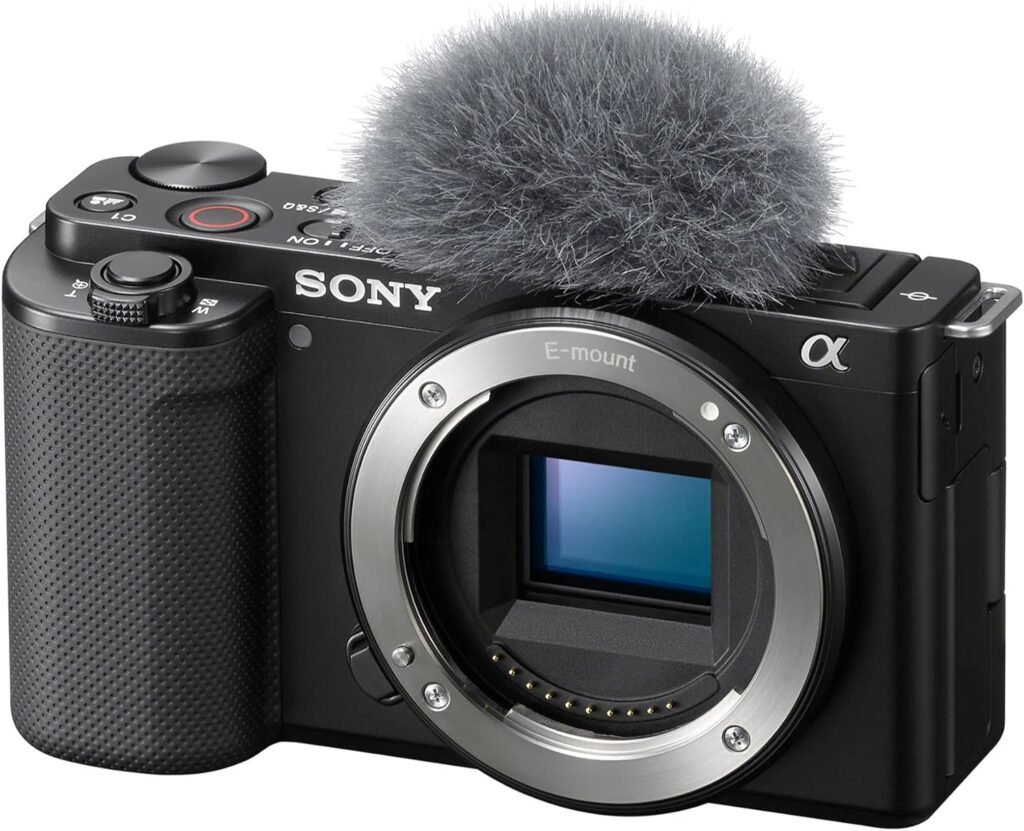 Sony Alpha ZV-E10 - APS-C Interchangeable Lens Mirrorless Vlog Camera Kit - White