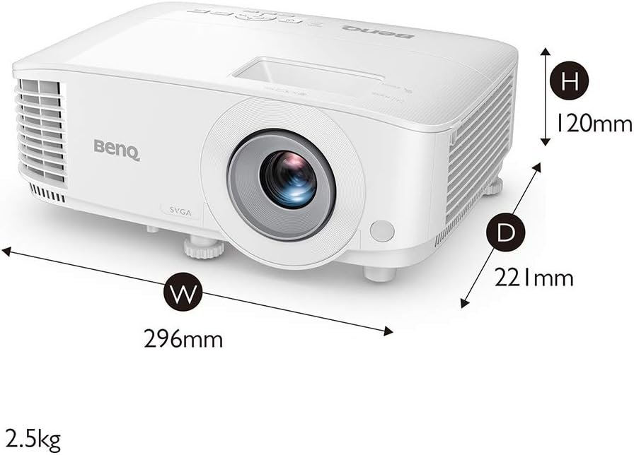 BenQ SVGA Business Projector (MS560), DLP, 4000 Lumens High Brightness, 20000:1 High Contrast Ratio, Dual HDMI, VGA, Auto Keystone Correction, Simple Setup, SmartEco Technology