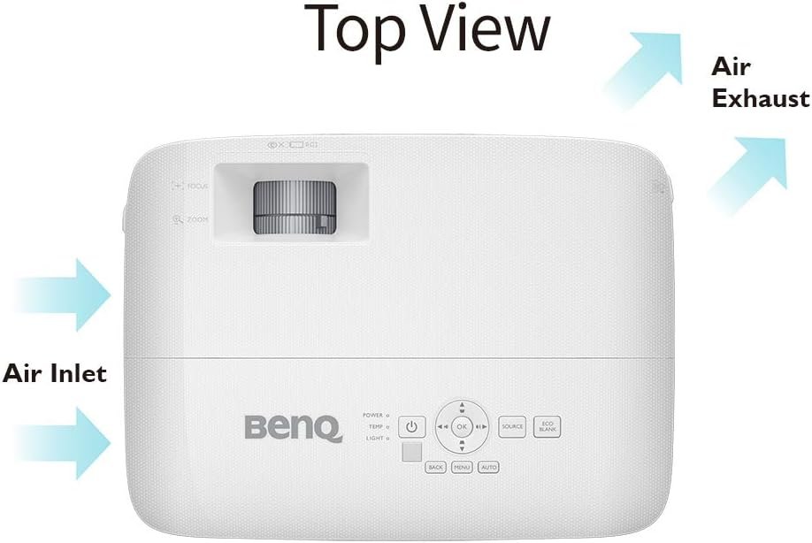 BenQ SVGA Business Projector (MS560), DLP, 4000 Lumens High Brightness, 20000:1 High Contrast Ratio, Dual HDMI, VGA, Auto Keystone Correction, Simple Setup, SmartEco Technology